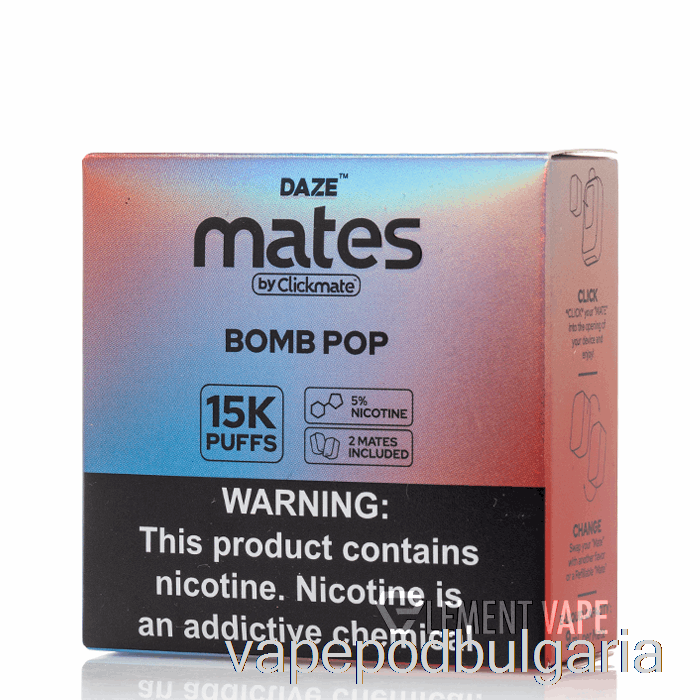 Vape Течности 7 Daze Mate Pods Bomb Pop